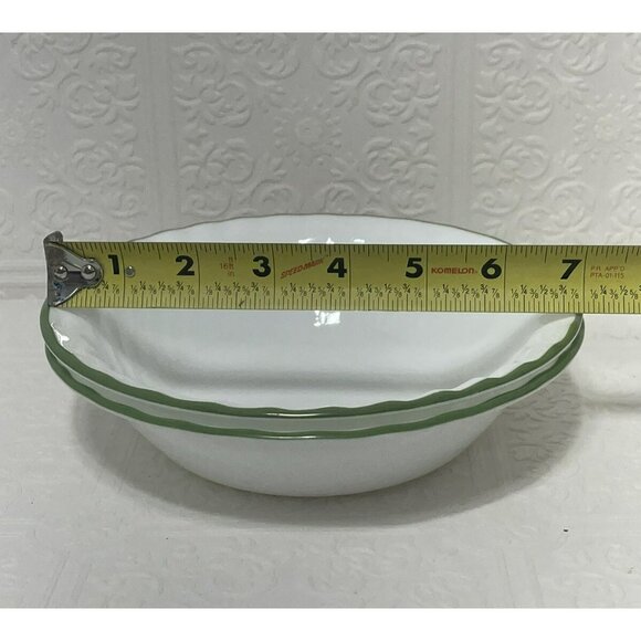 Corning Corelle Callaway Green Ivy Soup Cereal Bowls 7 1/4" Set of 2 - Picture 7 of 13